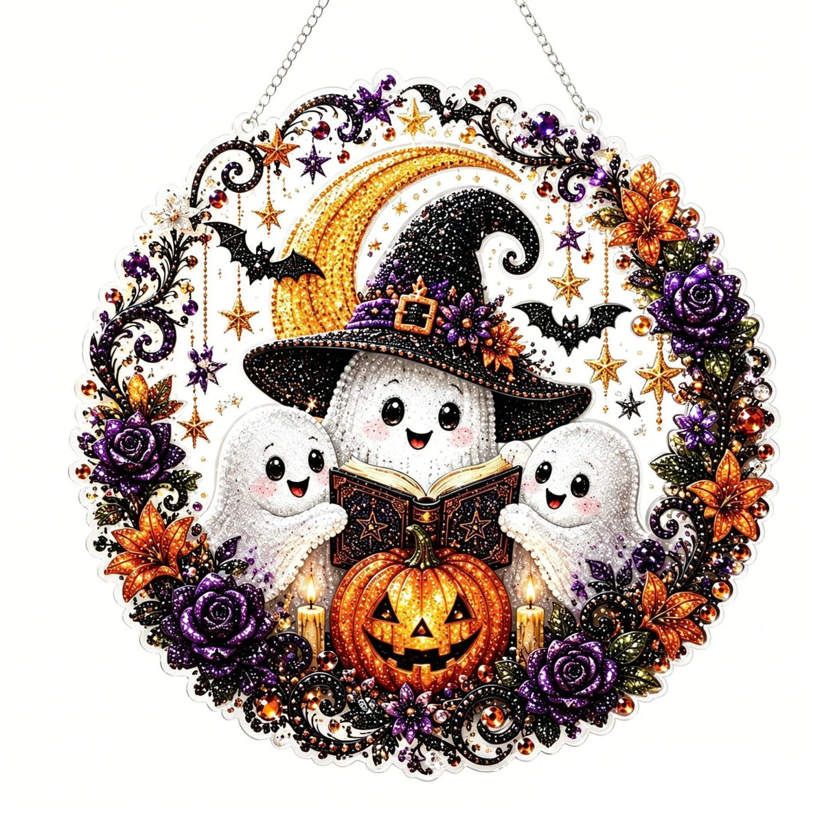 Diamond Painting Ornament Kit Halloween Hanging Decor