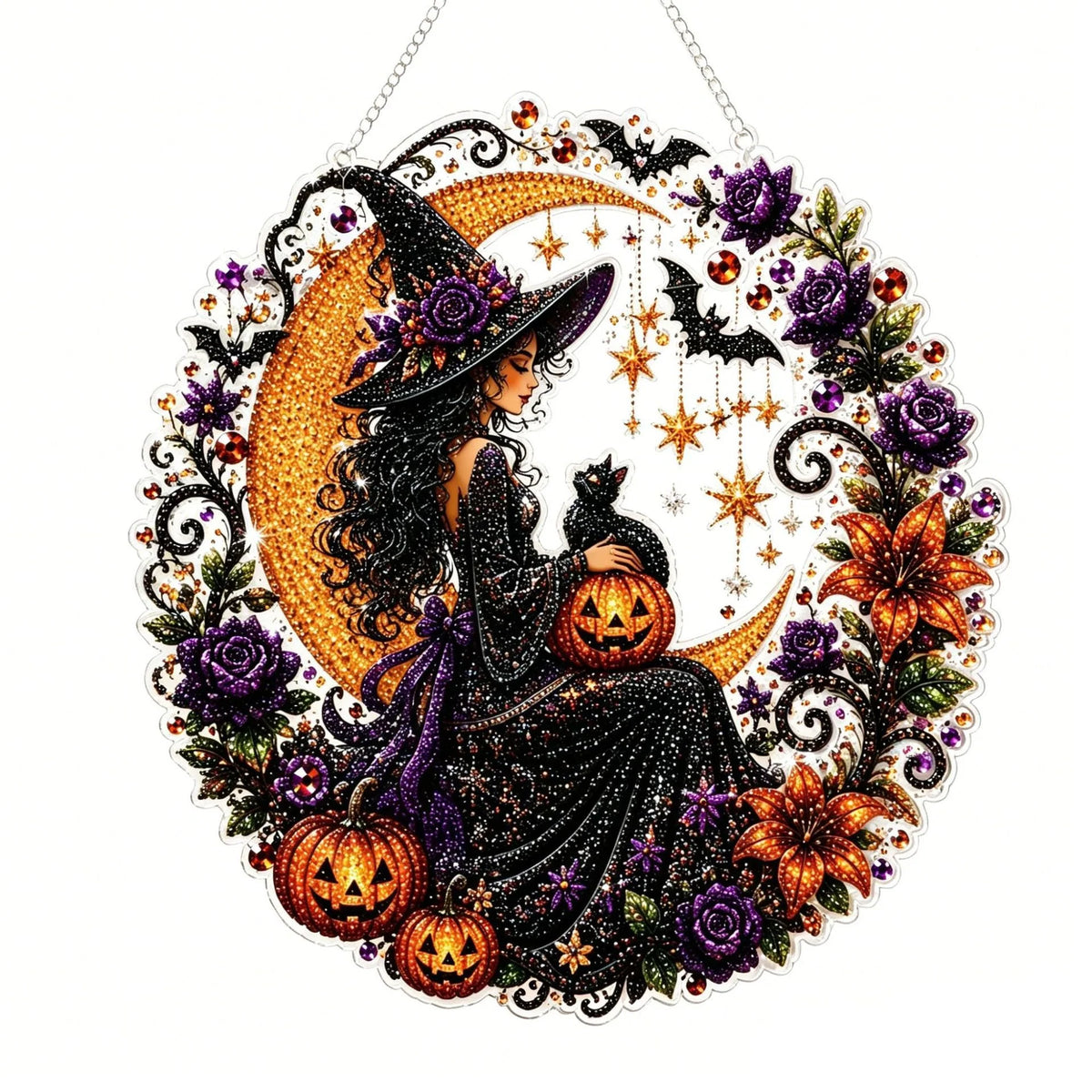 Diamond Painting Ornament Kit Halloween Hanging Decor