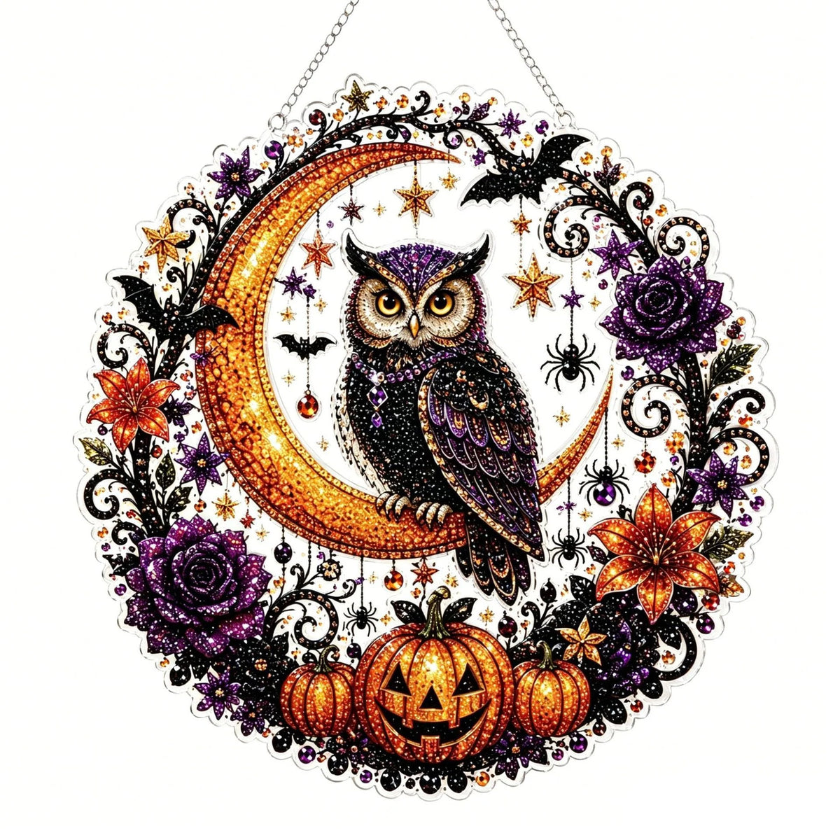 Diamond Painting Ornament Kit Halloween Hanging Decor