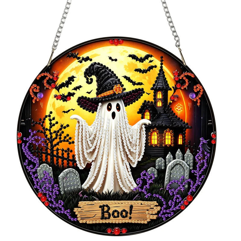 Diamond Painting Ornament Kit Halloween Hanging Decor