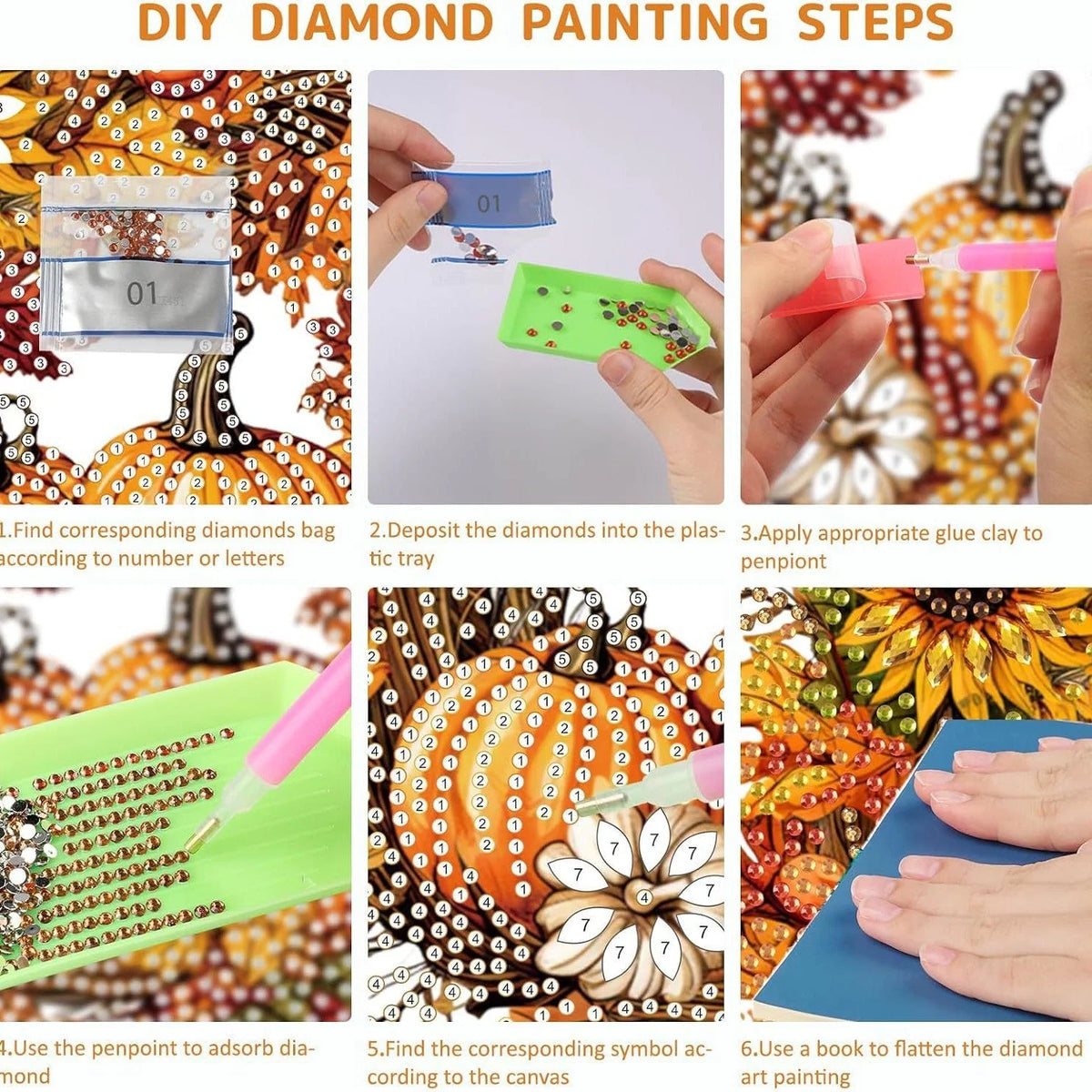 Diamond Painting Ornament Kit Halloween Hanging Decor