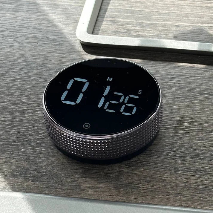 Digital Countdown Timer USB-C Rechargeable Magnetic Back