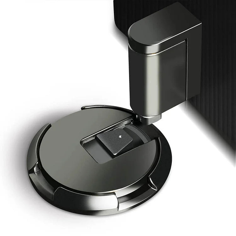 Door Stop Zinc Alloy Foot-Operated Press-Lock Floor Mount