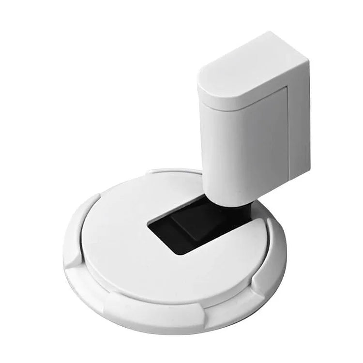 Door Stop Zinc Alloy Foot-Operated Press-Lock Floor Mount