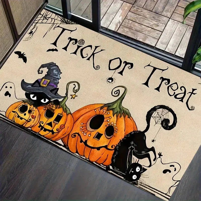 Doormat & Runner Set Halloween Print Washable