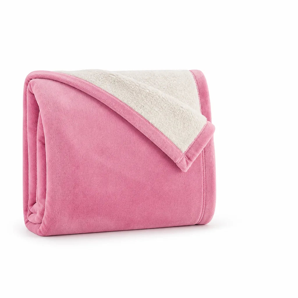 Double-Sided Blanket For Bed (Smooth Outer, Fluffy Inner)