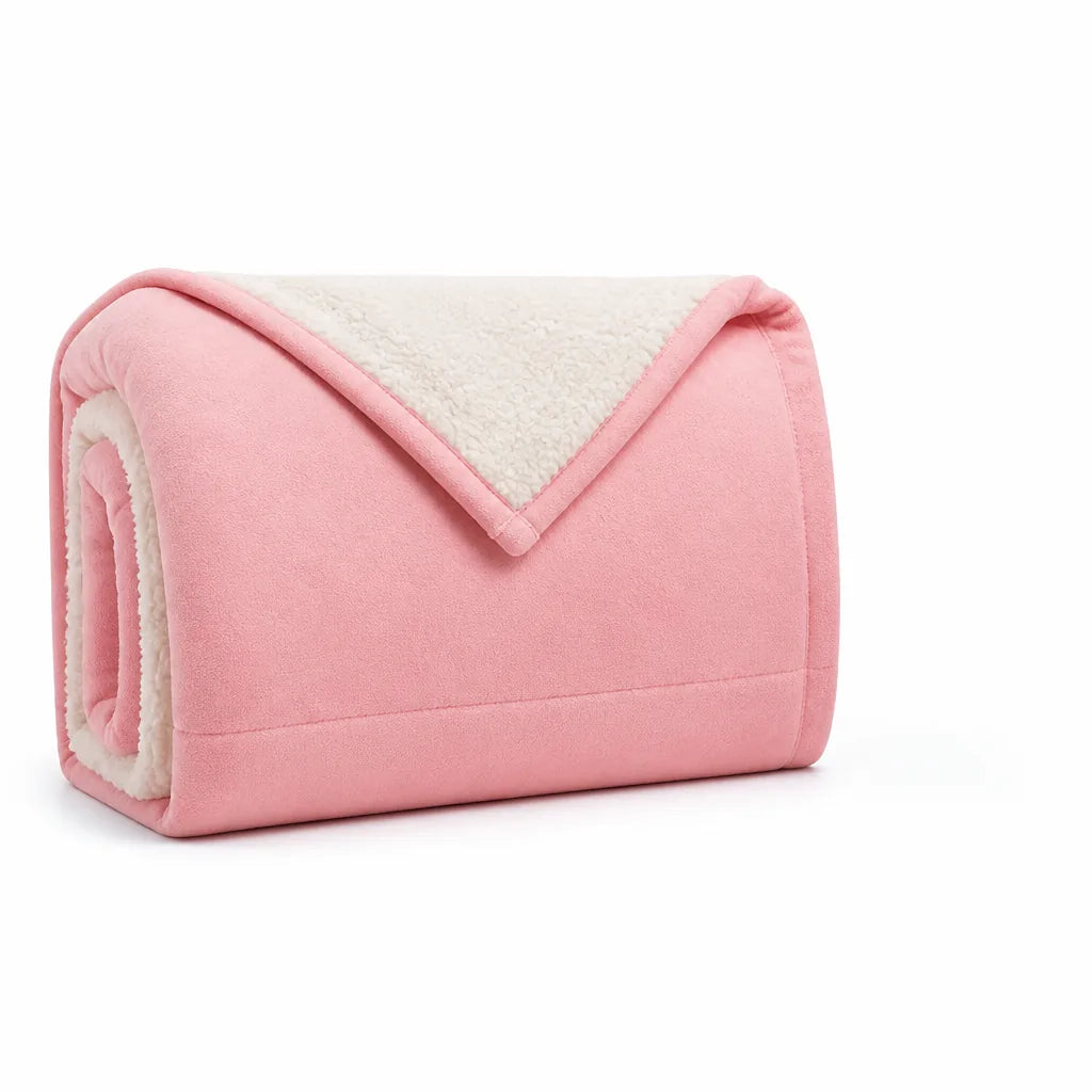 Double-Sided Blanket For Bed (Smooth Outer, Fluffy Inner)