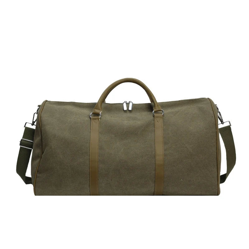 Duffle Bag Canvas Wet-Dry Compartment Adjustable Strap