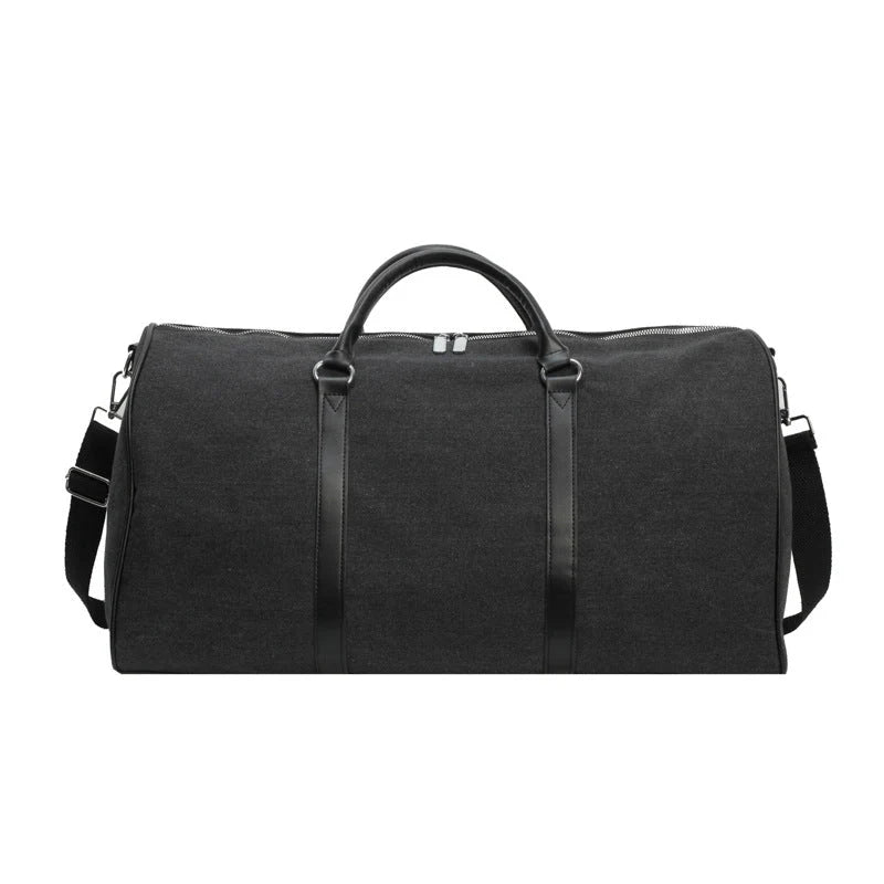 Duffle Bag Canvas Wet-Dry Compartment Adjustable Strap