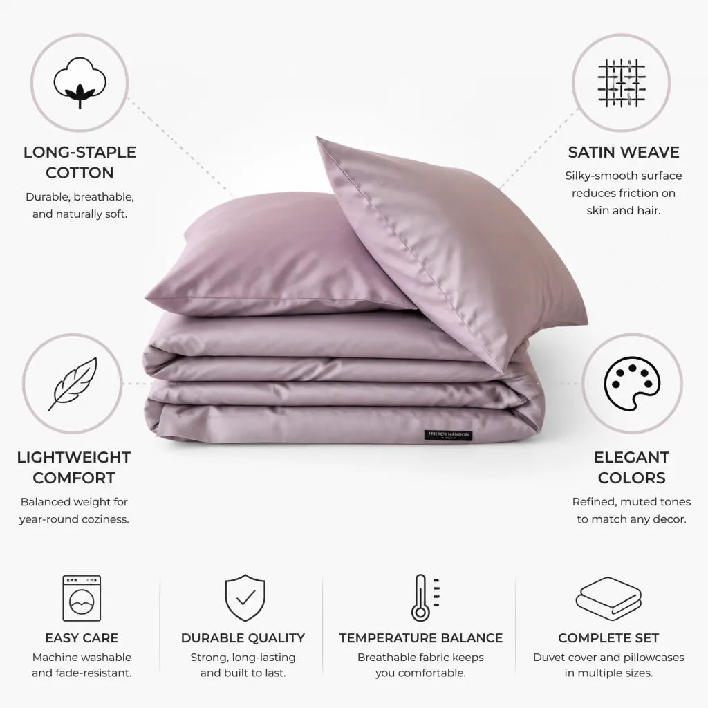 Duvet Cover Long-Staple Cotton Satin Weave