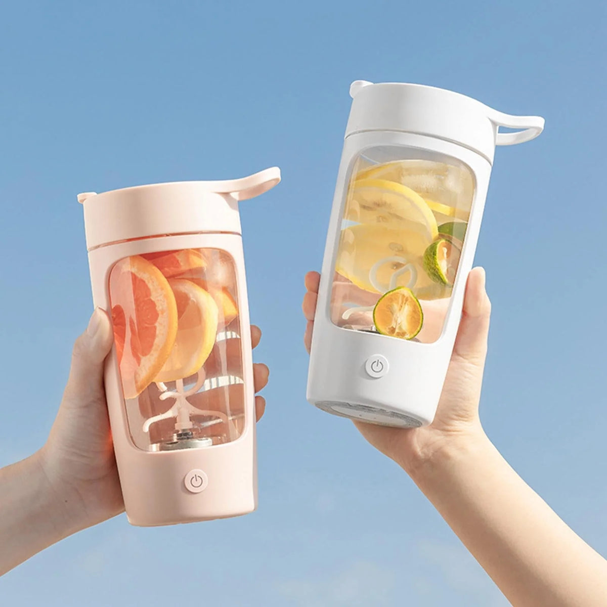 Electric Protein Shaker Bottle Self-Mixing Leakproof 22 Fl Oz