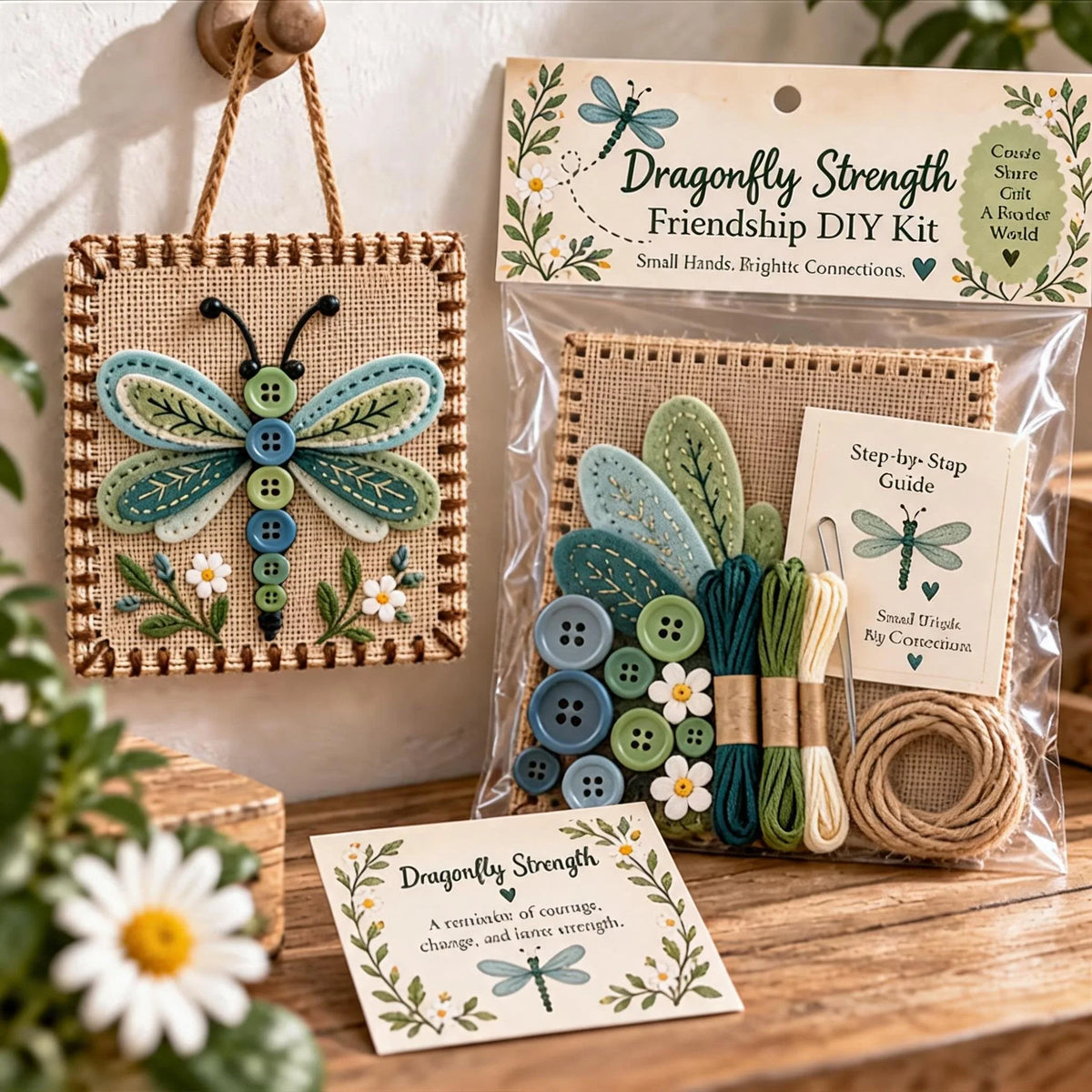 Embroidery Craft Kit Felt Wall Hanging Supplies Included