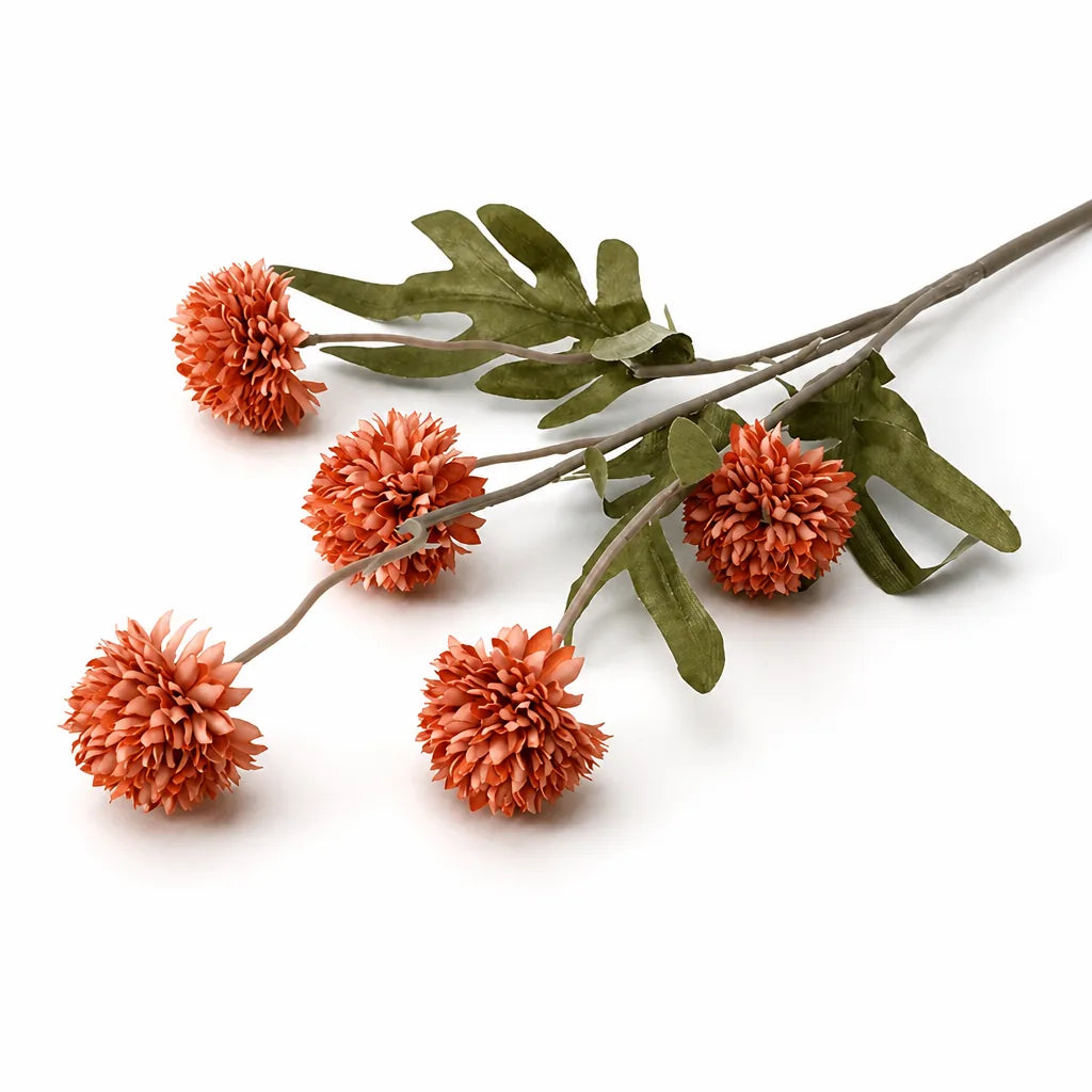 Flexible Cut-to-Length Artificial Allium Stem (5 Globe Flower Heads)