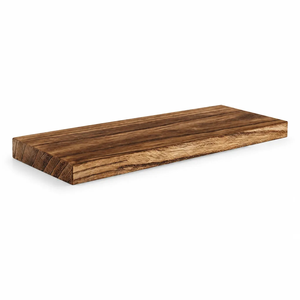 Floating Wall Shelf Wooden Bracket-Free Design