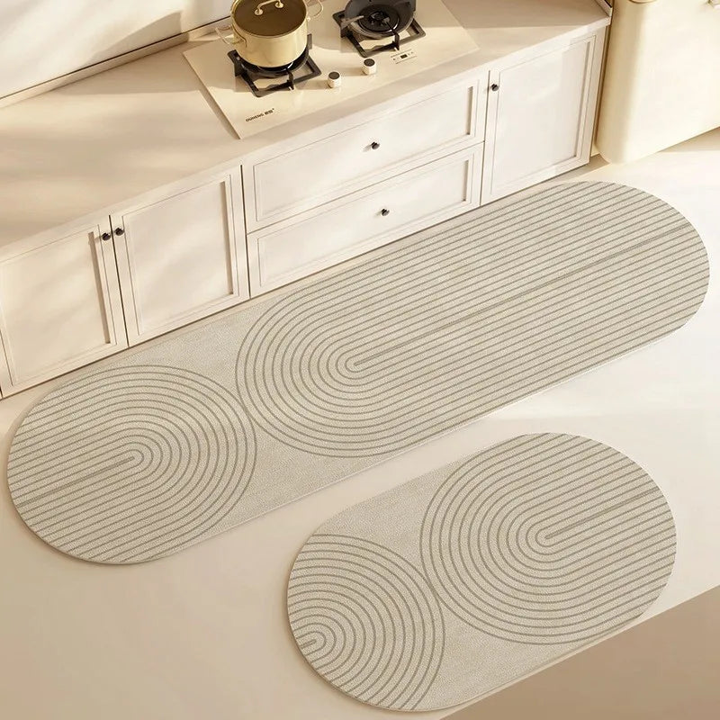Floor Mat Diatomite Absorbent Non-Slip Machine-Washable Backing