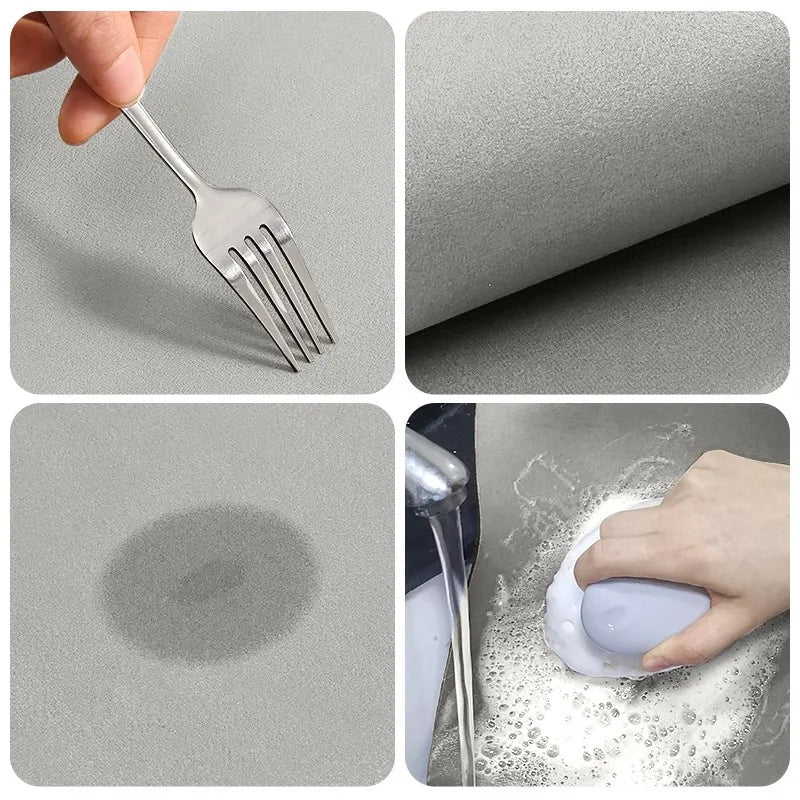 Floor Mat Diatomite Absorbent Non-Slip Machine-Washable Backing