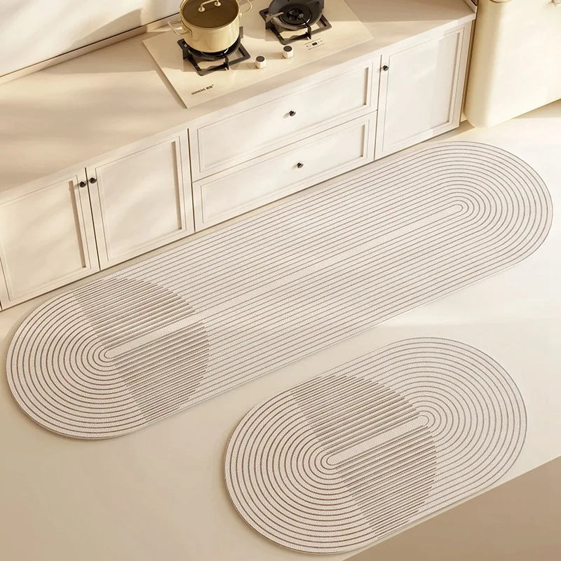 Floor Mat Diatomite Absorbent Non-Slip Machine-Washable Backing