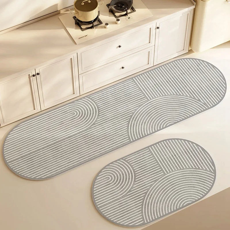 Floor Mat Diatomite Absorbent Non-Slip Machine-Washable Backing
