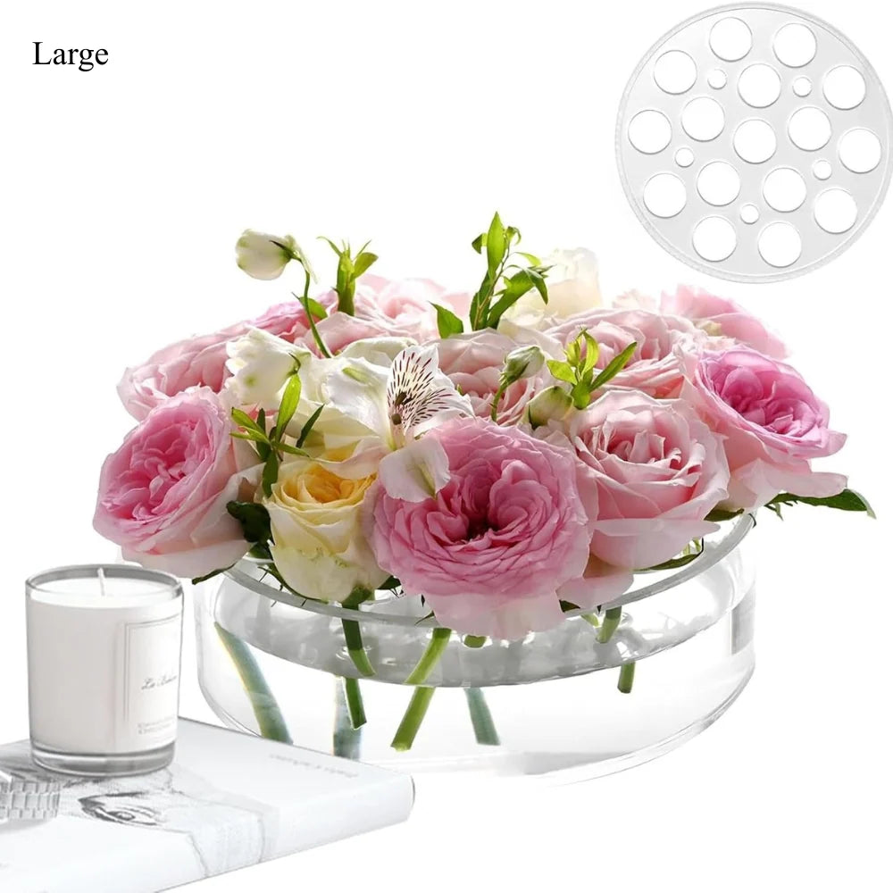Flower Arranging Grid Clear Acrylic Reusable Stem Holder