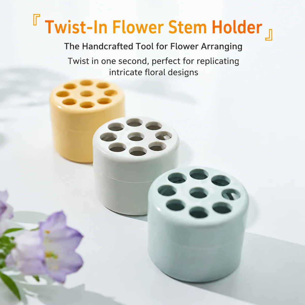 Flower Stem Holder Spiral Waterproof Set of 2