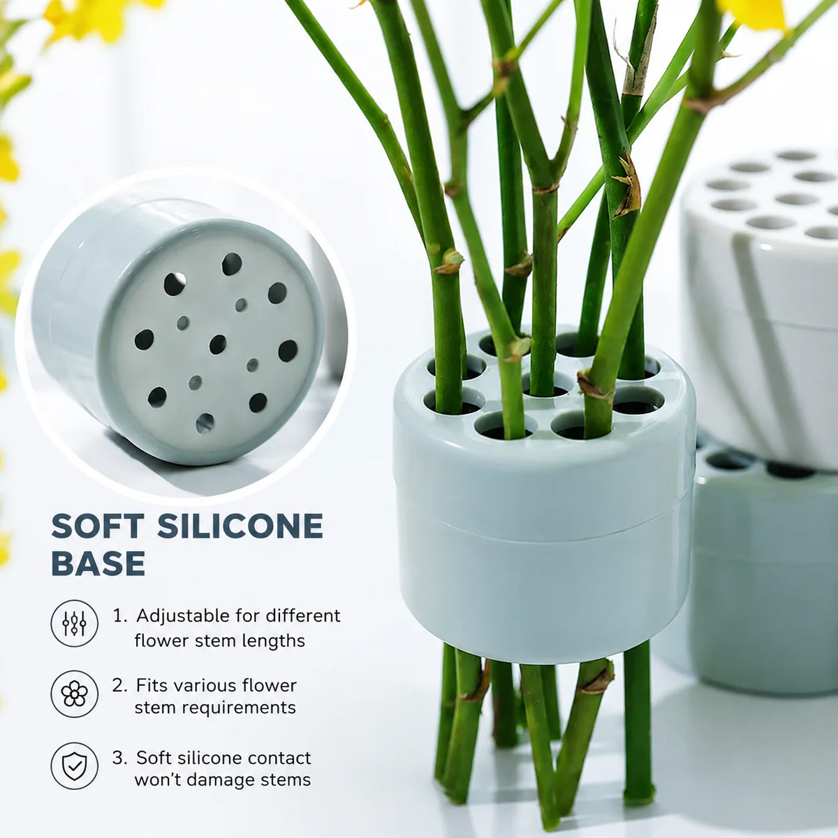 Flower Stem Holder Spiral Waterproof Set of 2