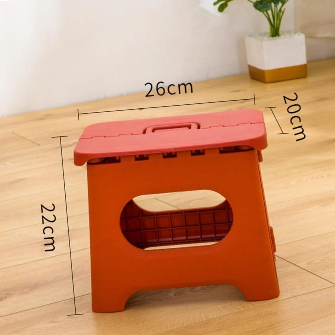 Folding Step Stool 300 lb Capacity Fold-Flat Design Carry Handle