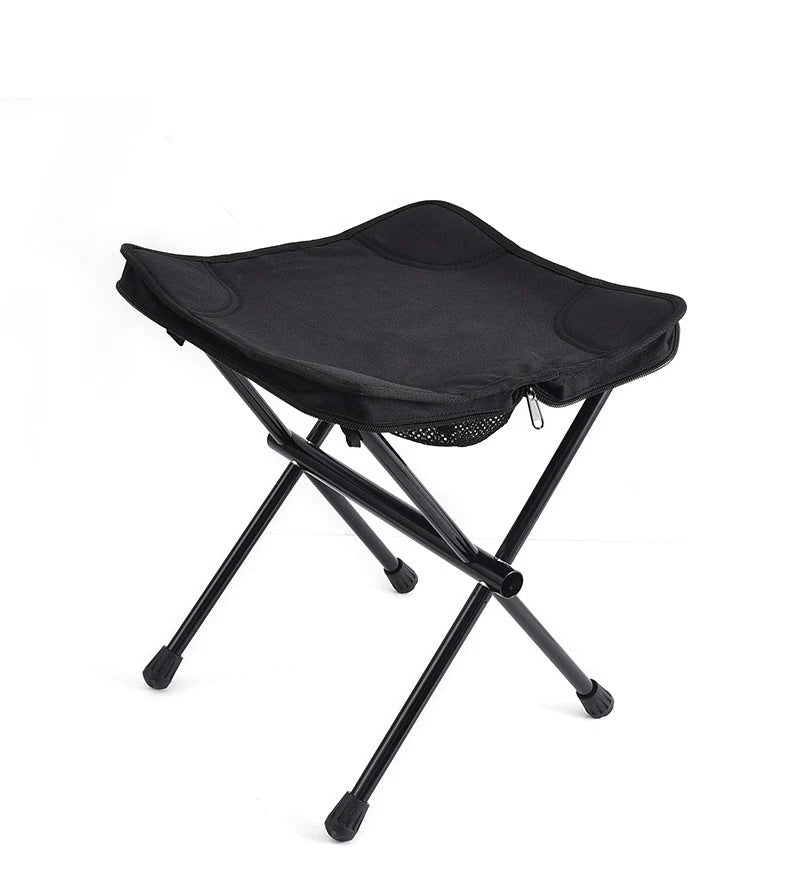 Folding Stool Lightweight Aluminum Frame Compact Design