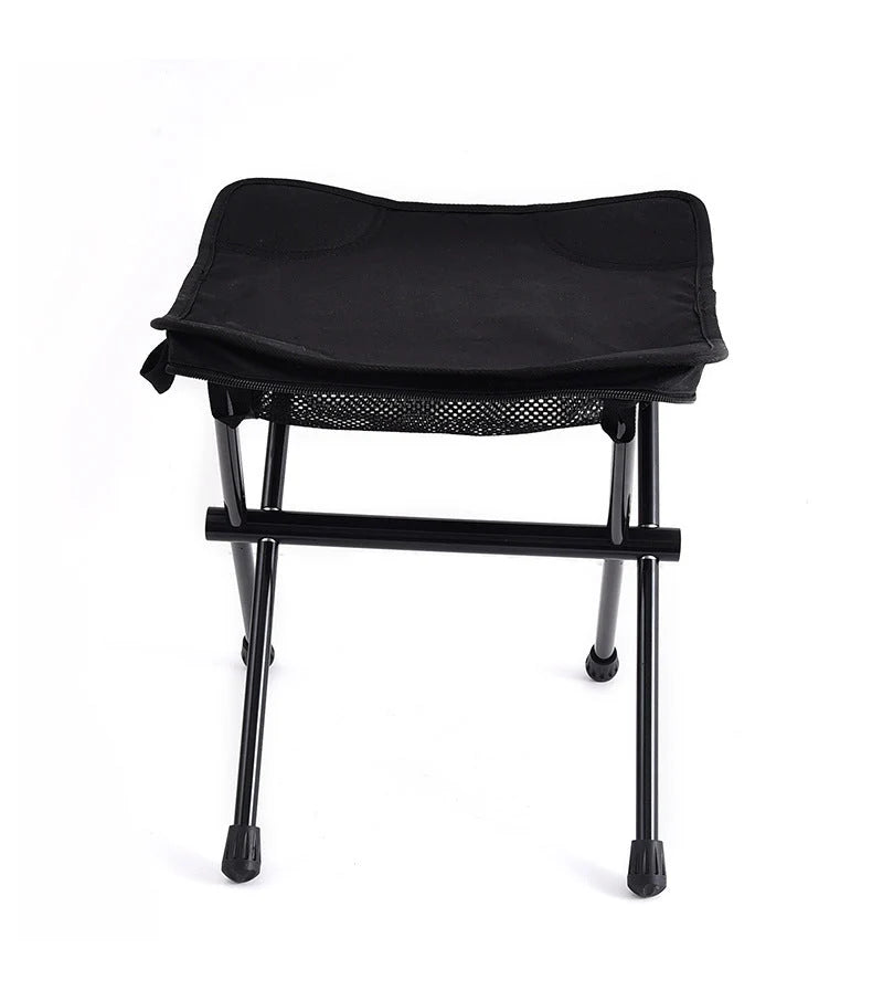 Folding Stool Lightweight Aluminum Frame Compact Design