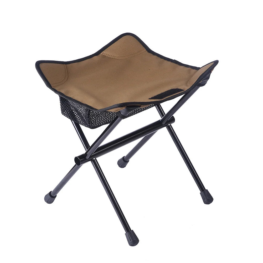 Folding Stool Lightweight Aluminum Frame Compact Design