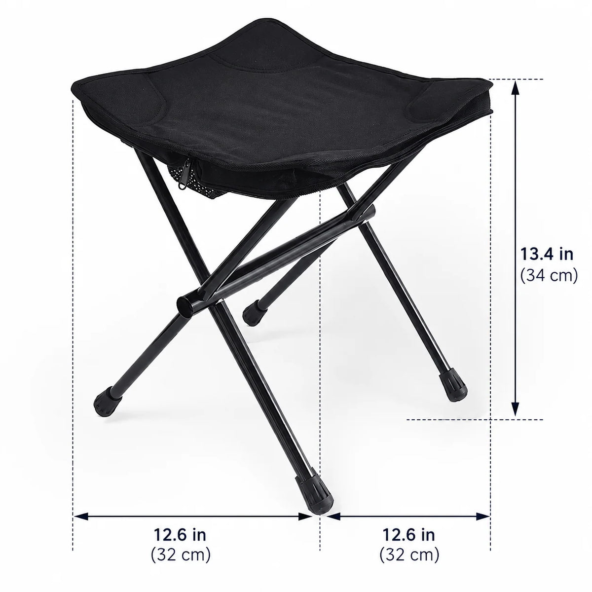 Folding Stool Lightweight Aluminum Frame Compact Design