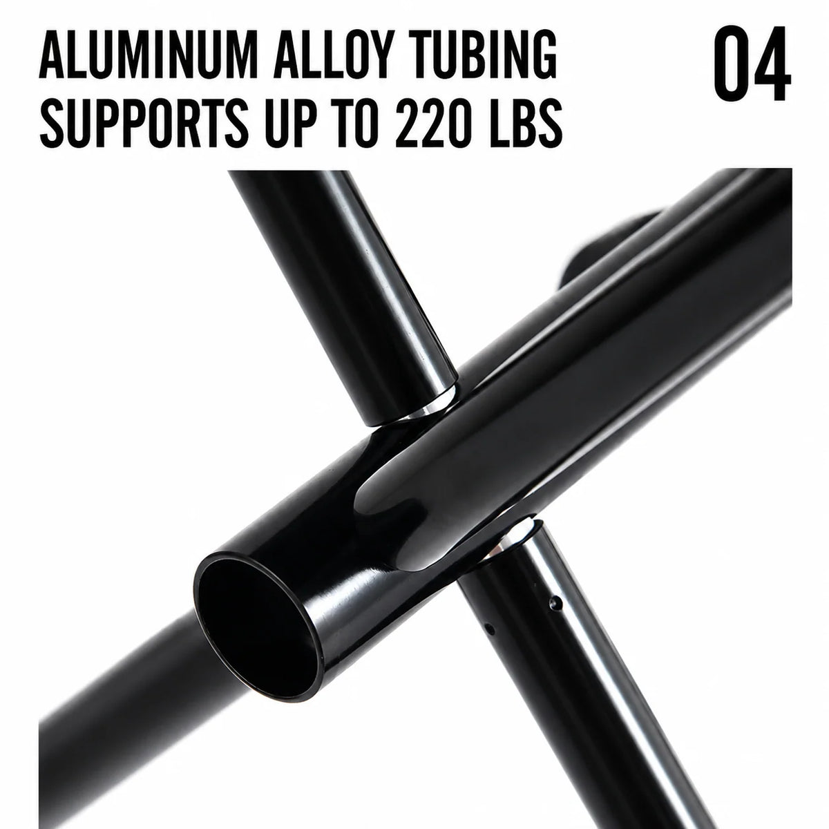 Folding Stool Lightweight Aluminum Frame Compact Design