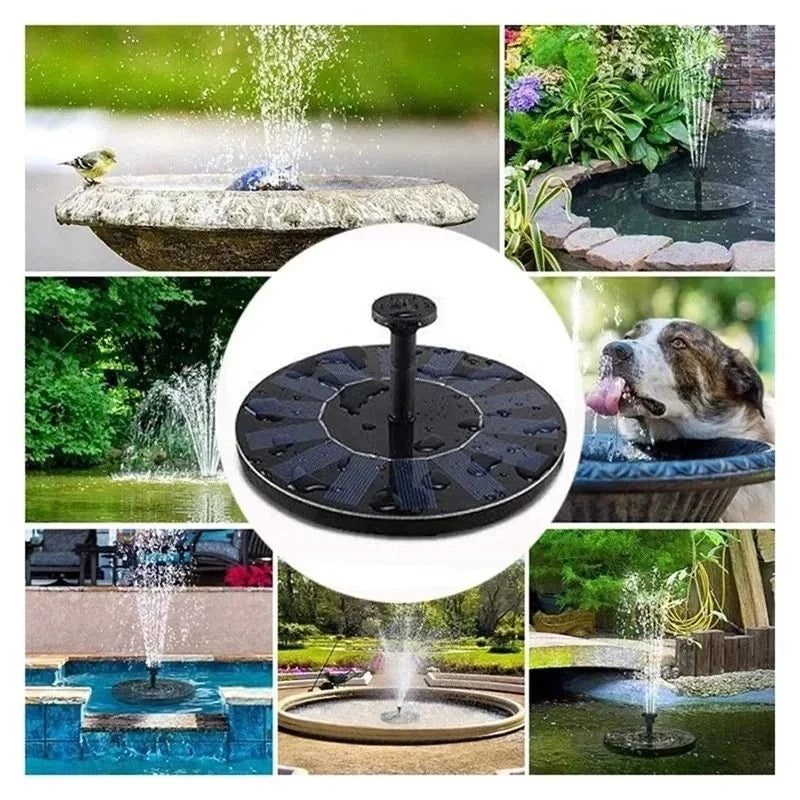 Fountain Pump Floating Solar-Powered For Ponds & Bird Baths