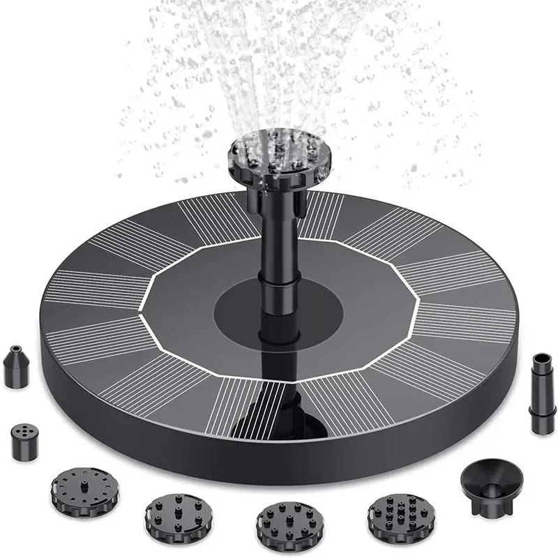 Fountain Pump Floating Solar-Powered For Ponds & Bird Baths
