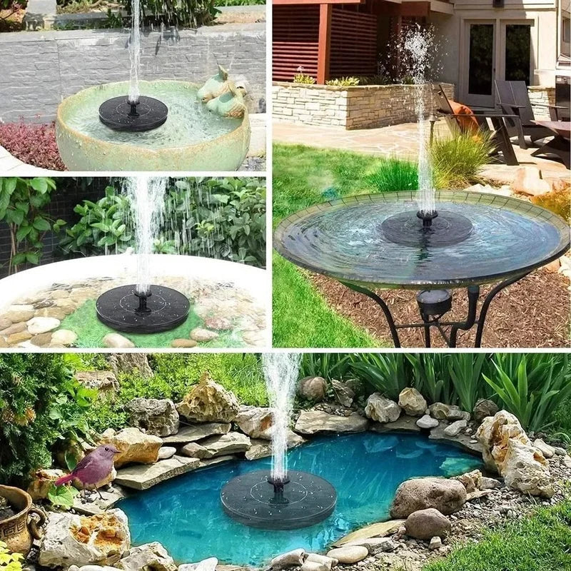 Fountain Pump Floating Solar-Powered For Ponds & Bird Baths