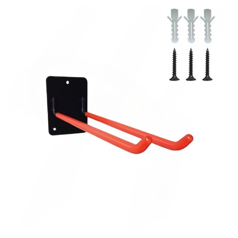 Garage Storage Hooks Steel Anti-Slip Wall-Mounted Set of 2