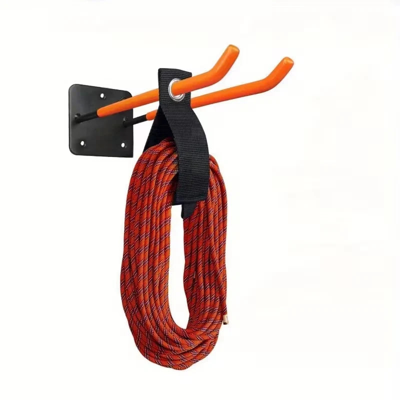 Garage Storage Hooks Steel Anti-Slip Wall-Mounted Set of 2