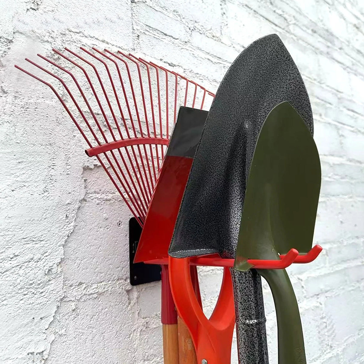 Garage Storage Hooks Steel Anti-Slip Wall-Mounted Set of 2