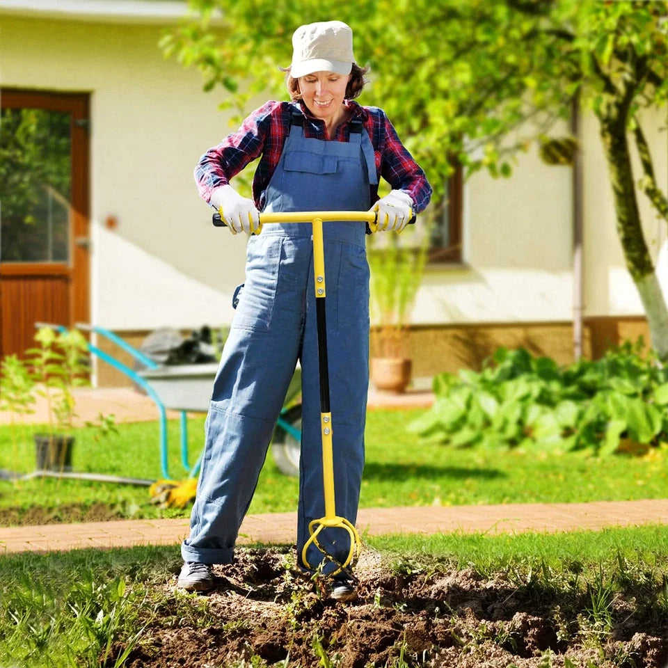 Garden Claw Cultivator Steel Tines Detachable Handle