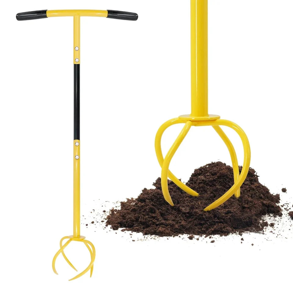 Garden Claw Cultivator Steel Tines Detachable Handle