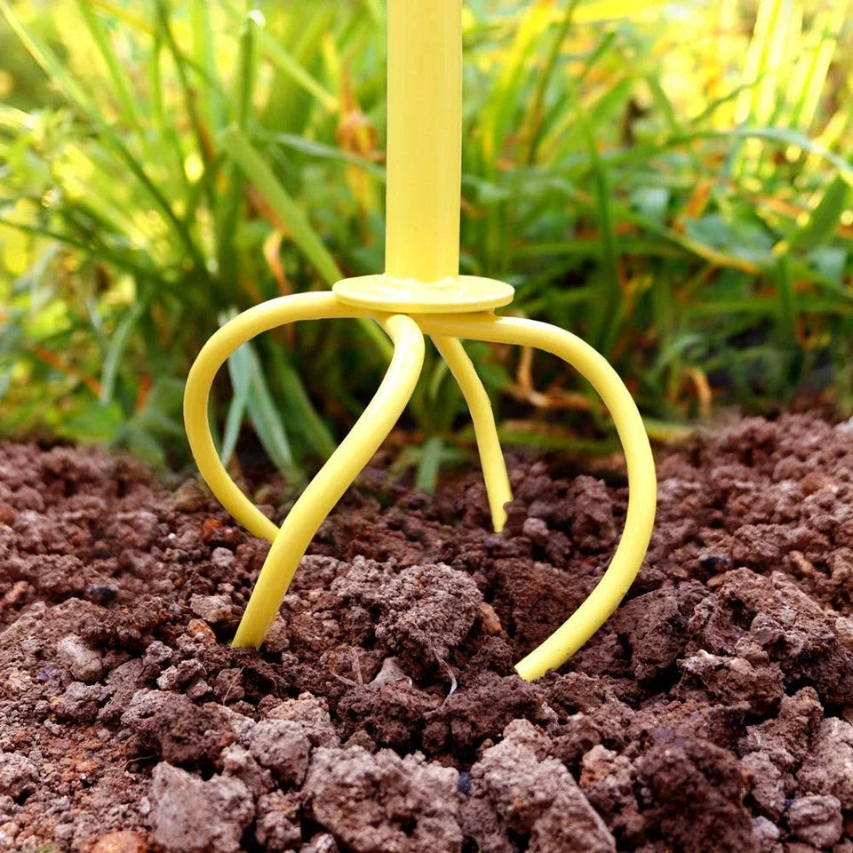 Garden Claw Cultivator Steel Tines Detachable Handle