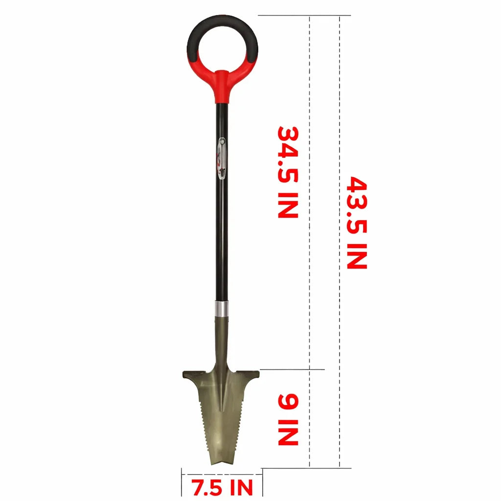 Garden Digging Tool Carbon Steel Serrated Root-Cutting Blade