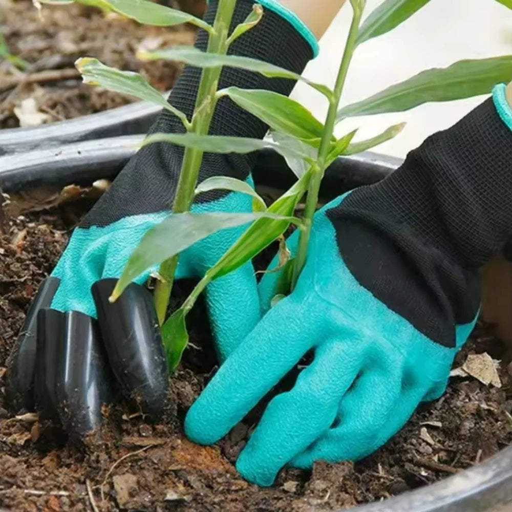 Garden Gloves ABS Fingertip Claws Breathable Fabric
