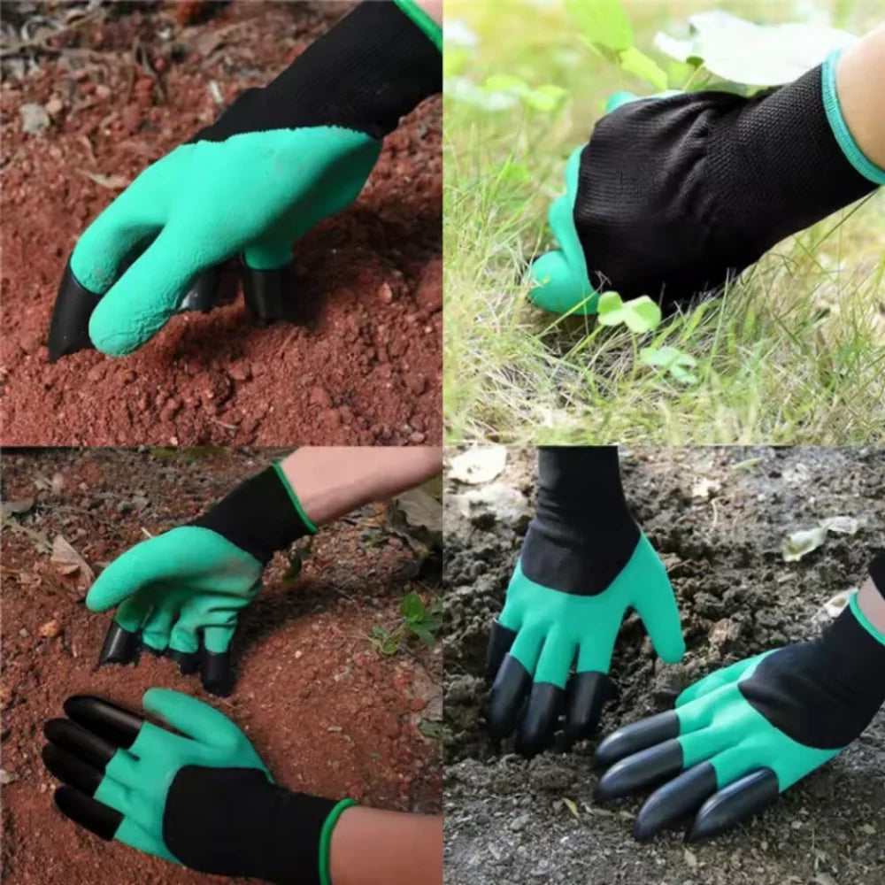 Garden Gloves ABS Fingertip Claws Breathable Fabric