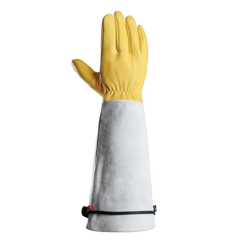 Garden Gloves Long Cuffs Adjustable Strap Stretch Wrist
