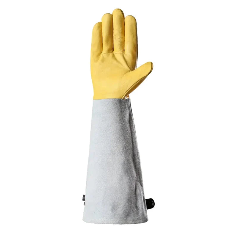 Garden Gloves Long Cuffs Adjustable Strap Stretch Wrist