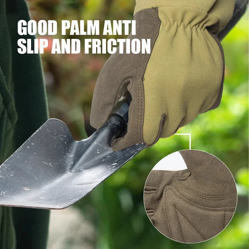 Garden Gloves Long Cuffs Adjustable Strap Stretch Wrist