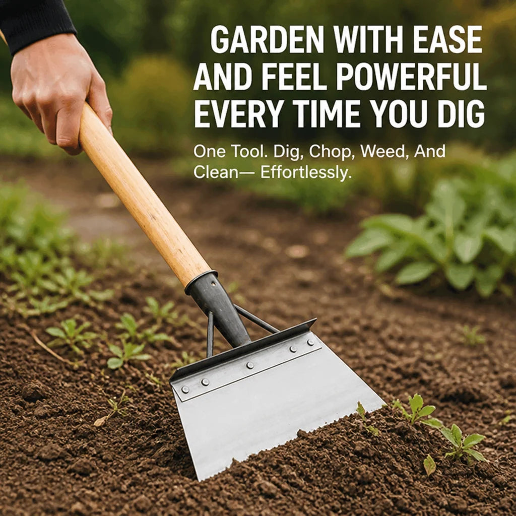 Garden Hoe Blade Stainless Steel Multi-Use Weeding Tool