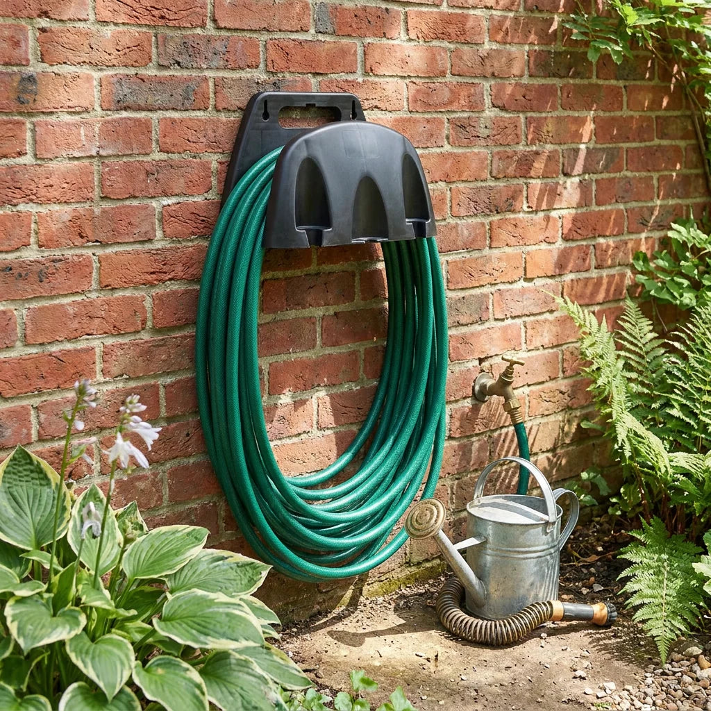 Garden Hose Hanger Wall-Mounted Weather-Resistant PP Multiple Slots