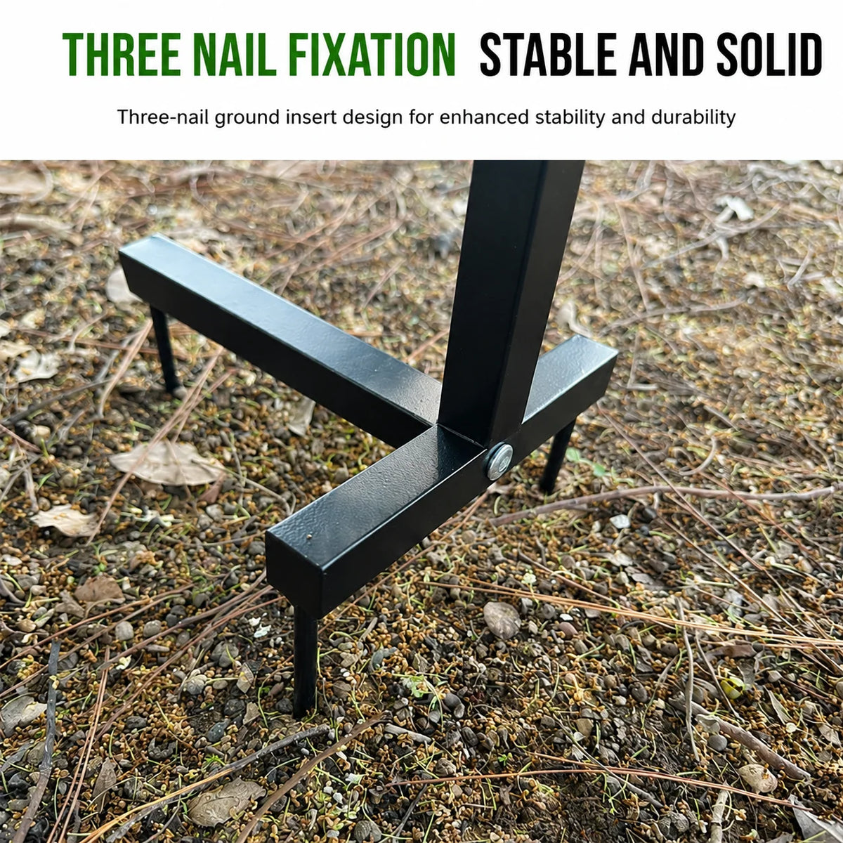 Garden Hose Holder Freestanding Steel Detachable Design