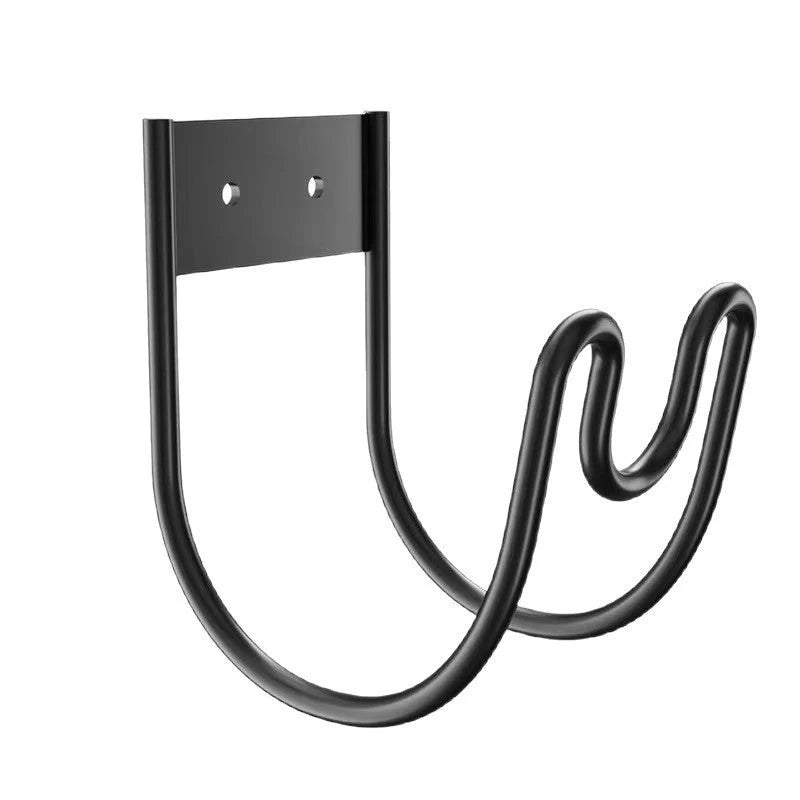 Garden Hose Holder Wall-Mounted Metal Double Hook
